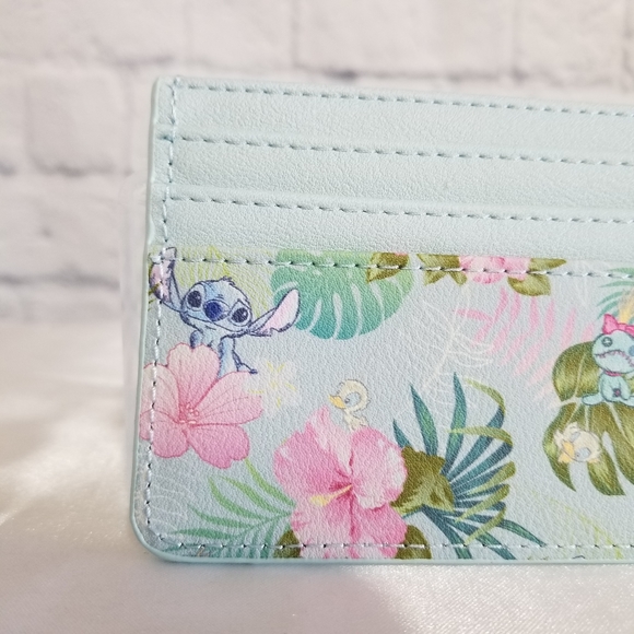 Loungefly Lilo and Stitch Tropical Duckling Disney Cardholder Wallet New - Picture 7 of 14